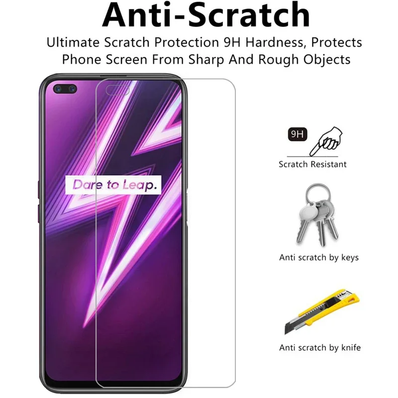 Coque de protection d'écran en verre trempé pour Realme 6 Pro, étui pour Realme 6 Pro 360