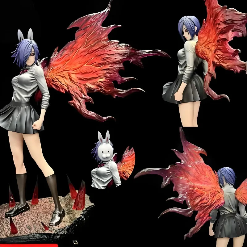 

In Stock Pretty Girl Tokyo Ghoul Puppet Set Kirishima Dong Xiang Double Headed Sculpture Second Generation Anime Puppet Model