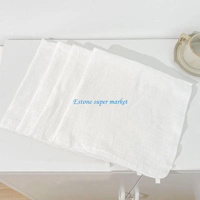 

090B 4Pcs/3Pcs Drooling Bib Saliva Towel for Bathing Feeding Easy Carry for Newborns