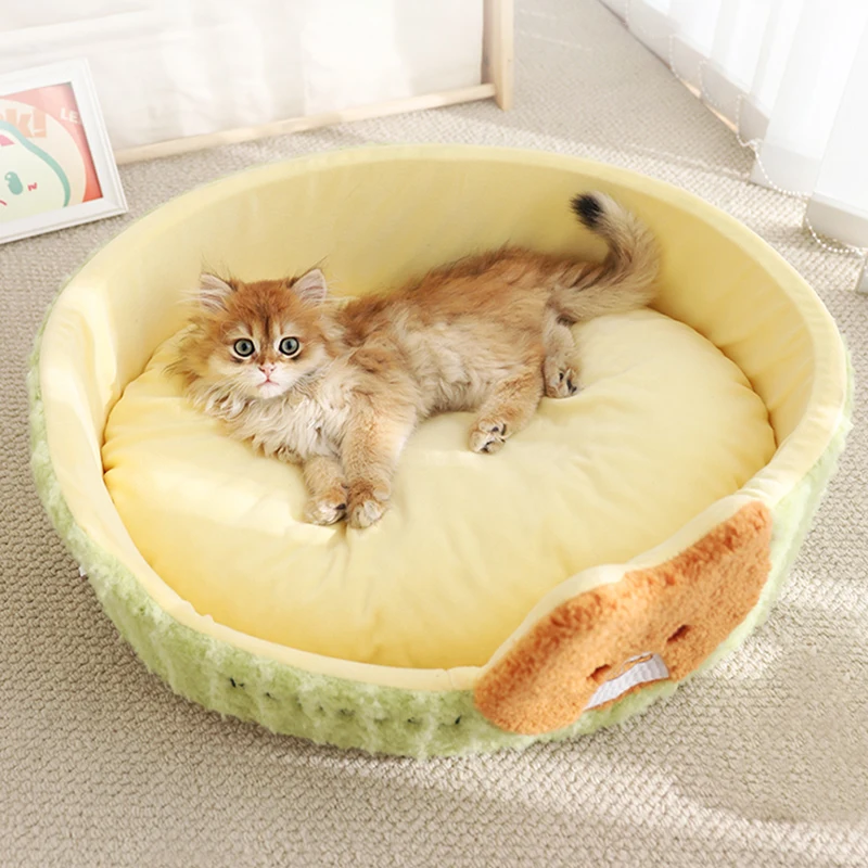 HOOPET Cats Bed Dogs Nest Pet Bed Kennel Non-Slip Winter Warm Small Dog Kennel Sleeping Soft Puppy Cushion Pet Supplies