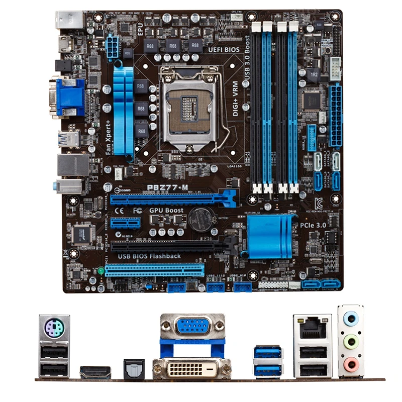 

Intel Z77 P8Z77-M Z77M motherboard Used original LGA1155 LGA 1155 DDR3 32GB USB2.0 USB3.0 SATA3 Desktop Mainboard