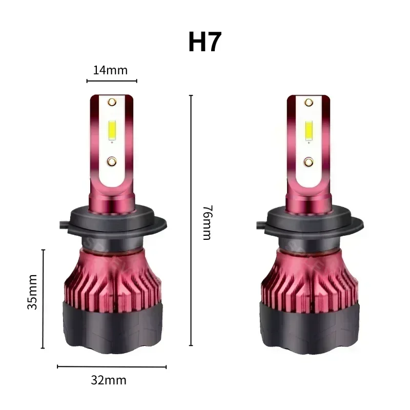 1 Pair Replace LED Headlight High/Low Beam Light 9V-36V 200W For Nissan Qashqai 2007 2008 2009 2010 2011 2012