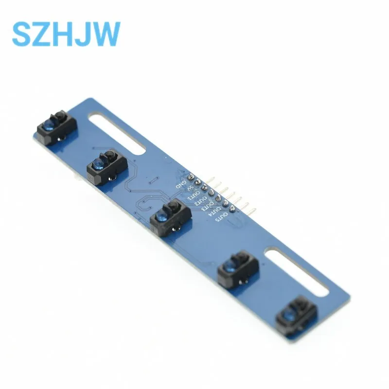 5-weg Schwarz und Weiß Linie Identifikation Sensor Modul Tracking Intelligente Auto Infrarot Sensor TCRT5000