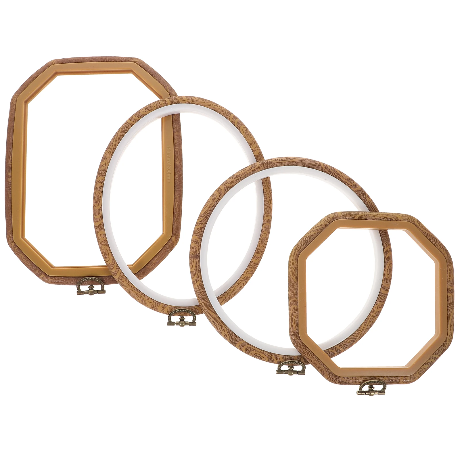 

4 Pcs Stitch Embroidery Hoops Reusable Mini Fabric Circles for Mini Embroidery Hoops For naments Sewing Craft Decor Durable PP