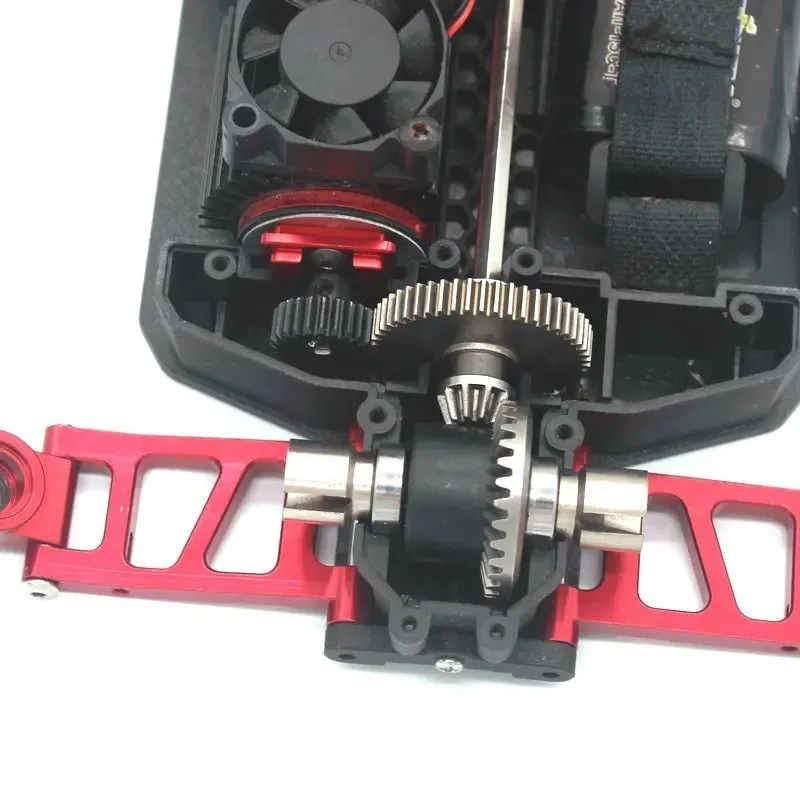 Per MJX 1/14 14301 14302 14303 14209 14210 14211 RC Auto telecomando parti metalliche base motore Denti motore in acciaio 26T