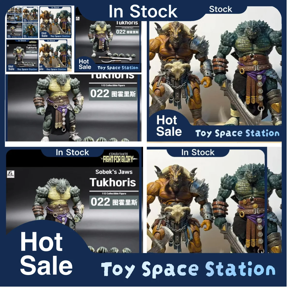 [Arrived] XesRay Gladiators' Honor Battle Wave 7, Crocodile Man Thohoris Action Figure