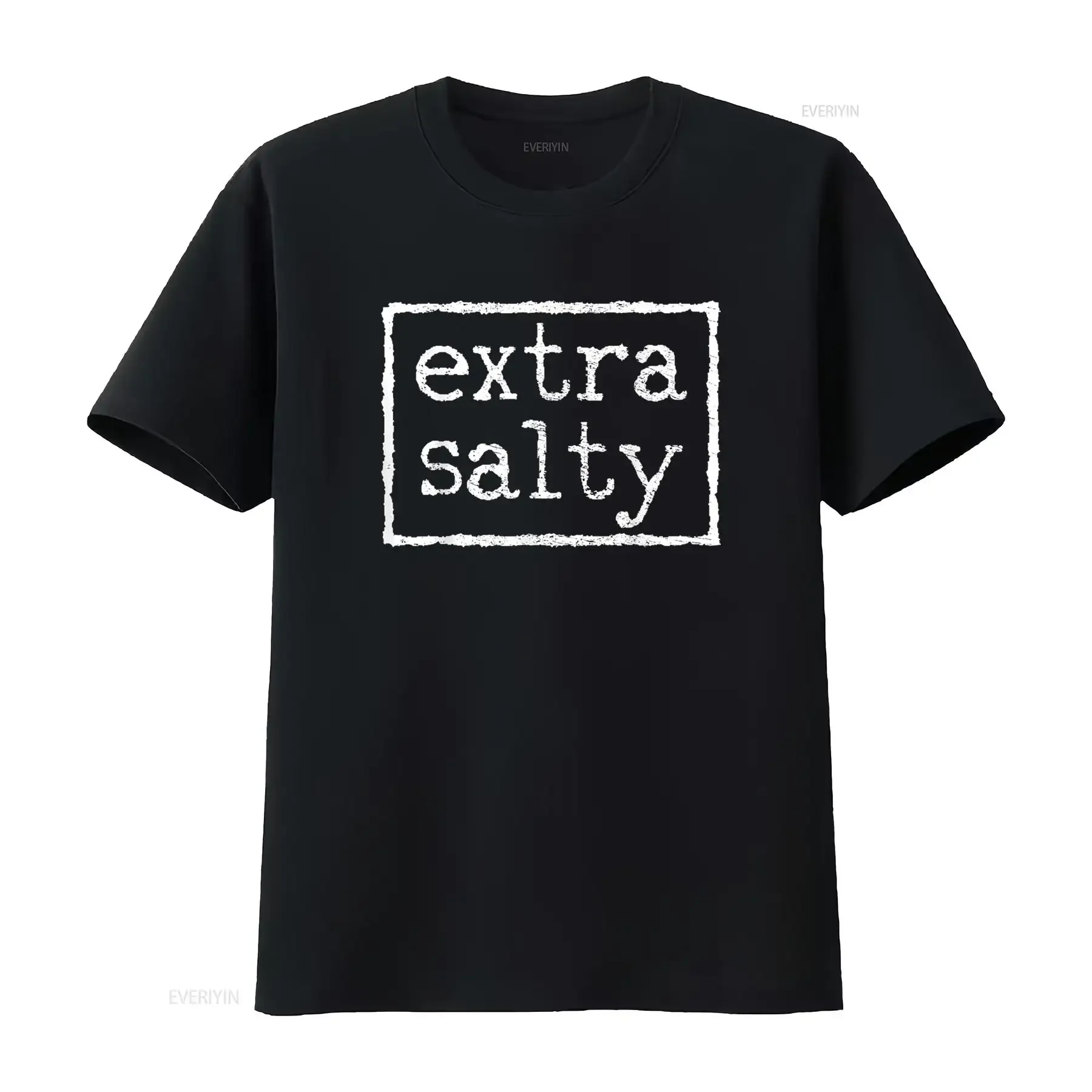 

Футболка Extra Salty, винтажная стираная дизайнерская одежда, универсальная, растянутая, мягкая, удобная, модная, стильная уличная одежда