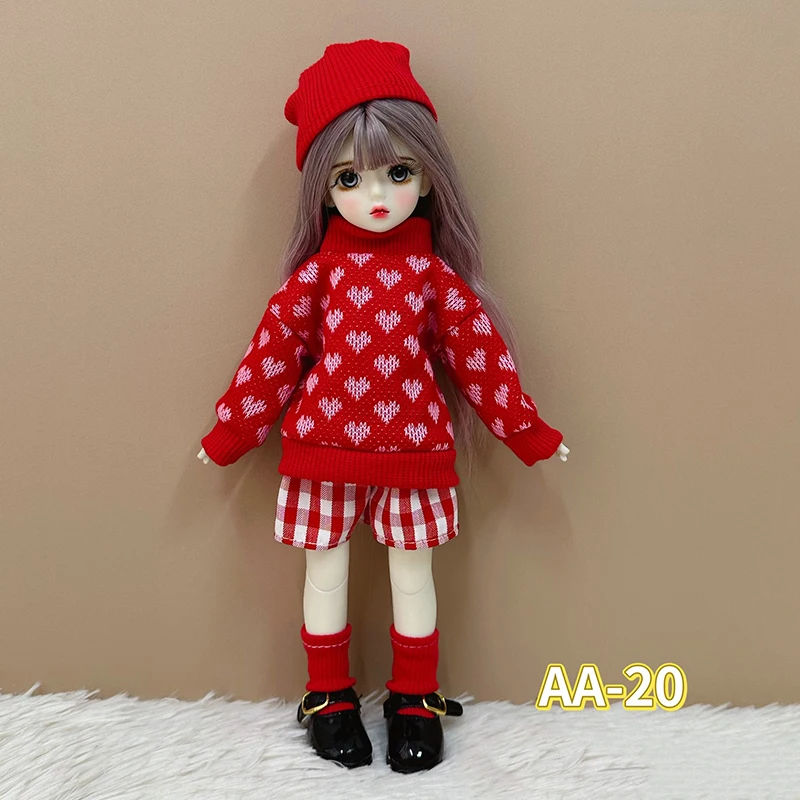 Fashion 1/6 Bjd Doll change Clothes 30cm Doll Dress Set Lolita abbigliamento accessori