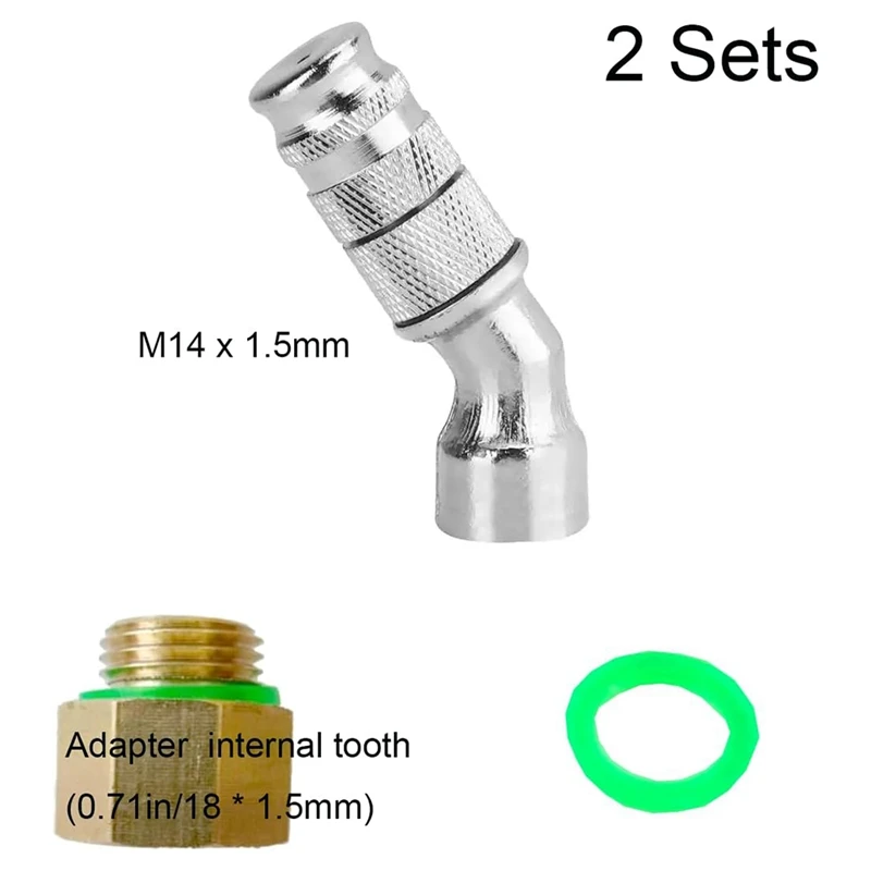 Adjustable Sprayer Nozzle Tips 2 Sets High Pressure Misting Spray Nozzle 1.5Mm Aperture, Fine Workmanship Durable