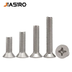 5/10/50Pcs Cross Phillips Flat Countersunk Head Screw M1 M1.2 M1.4 M1.6 M2 M2.5 M3 M3.5 M4 M5 M6 M8 304 Stainless Steel Bolt