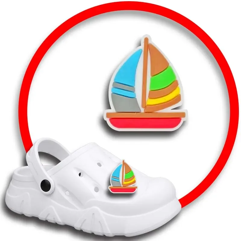 1 Stuks Pinnen Voor Crocs Bedels Schoenen Accessoires Strand Zee Decoratie Jeans Vrouwen Klompen Gesp Kids Gunsten Mannen Badges Jongen Meisje Cadeau