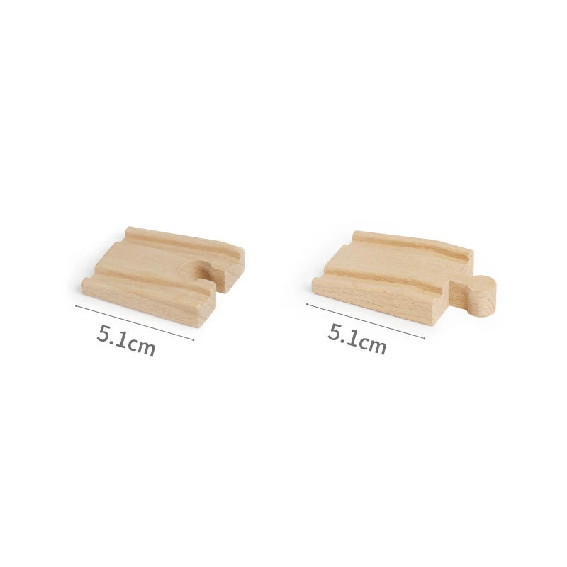 Wooden Train Toy Accessories Fit for All Brands Trains Wooden Train Track Pieces Railway Bridge Educational Toys for Children