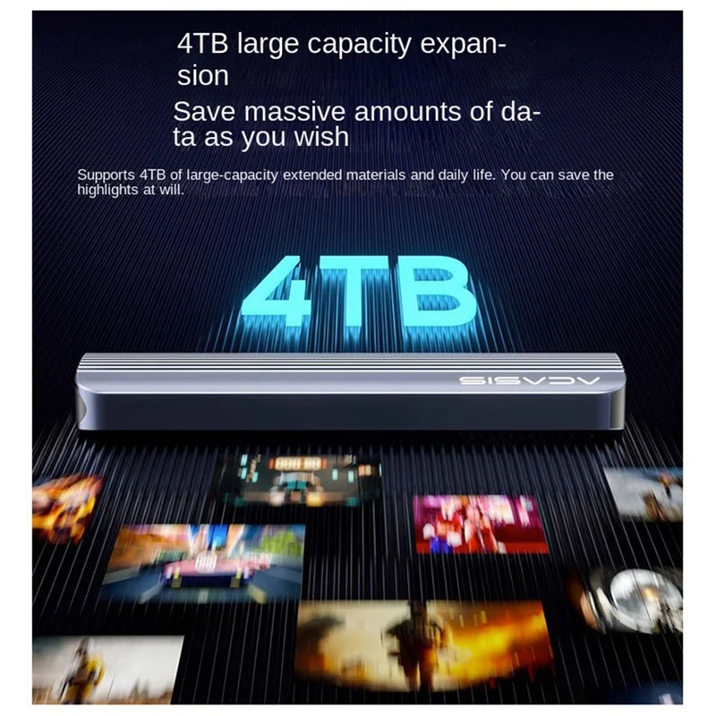ACASIS M2 SSD Case M.2 Nvme SATA SSD Enclosure Adapter 10Gbps External Enclosure Max Hard Disk Case