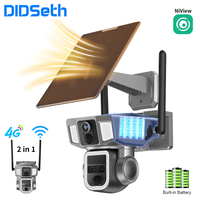 DIDseth 4K 4G PTZ Solar Camera 6MP Battery WiFi  Two Way Audio Surveillance Security Protection Outdoor CCTV Cam