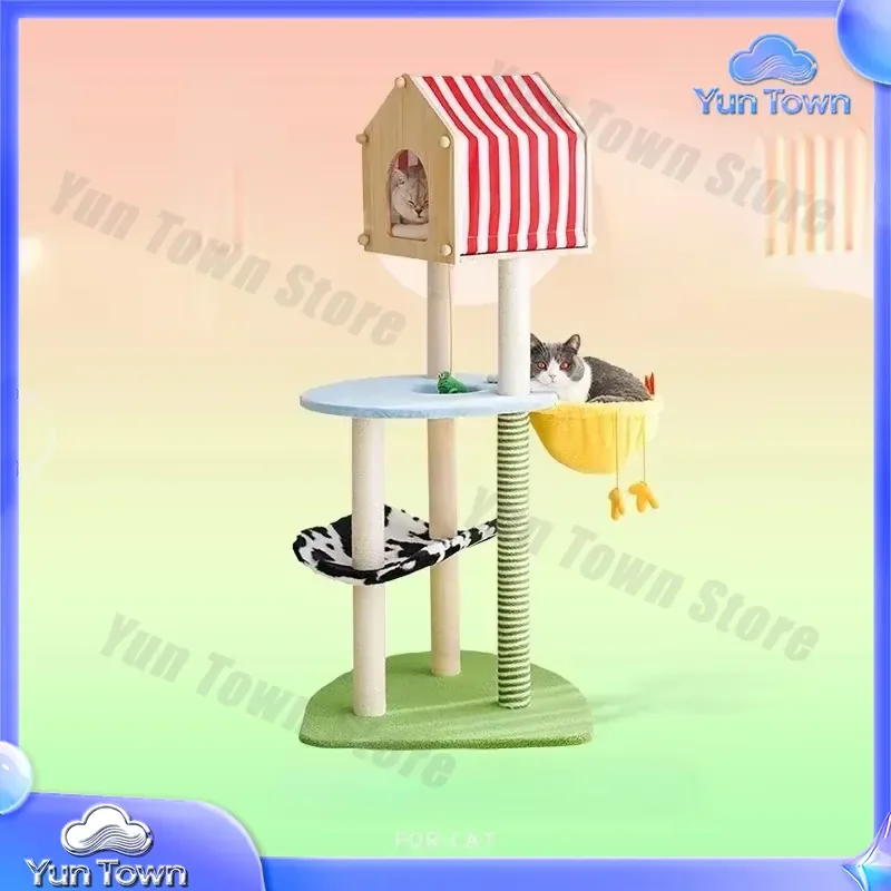 Cat Crawler Nest Tree House Scratch Board Large Four Seasons General Supplies for Cats Hot Sales