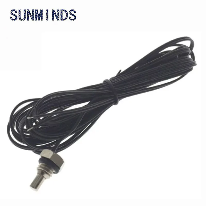 The screw thread probe M8x4x1.2 NTC thermistor temperature sensor Resistance 10k 50k 100k  B value3950  L=0.5M 1M  2M