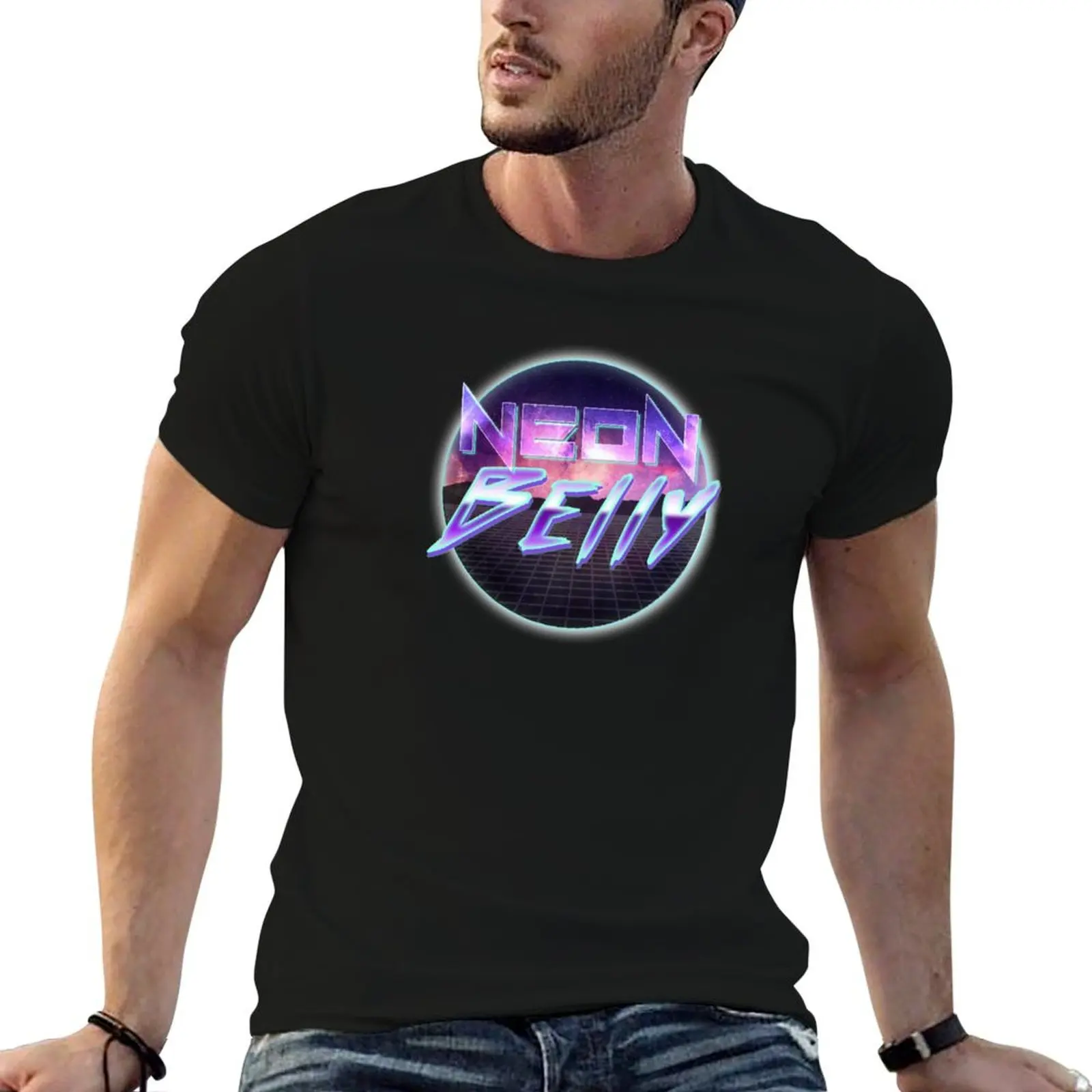 Neon Belly T-Shirt Halloween Casual T-Shirt