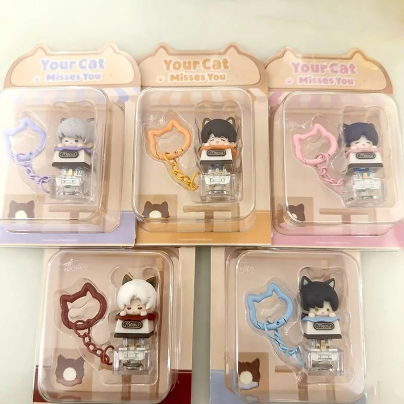 [Marchandise officielle] Anime Game Love and Deepspace Your Cat Misses You Spot Rafayel Xavier Sylus Zayne Caleb Keycap Blind Box Gift