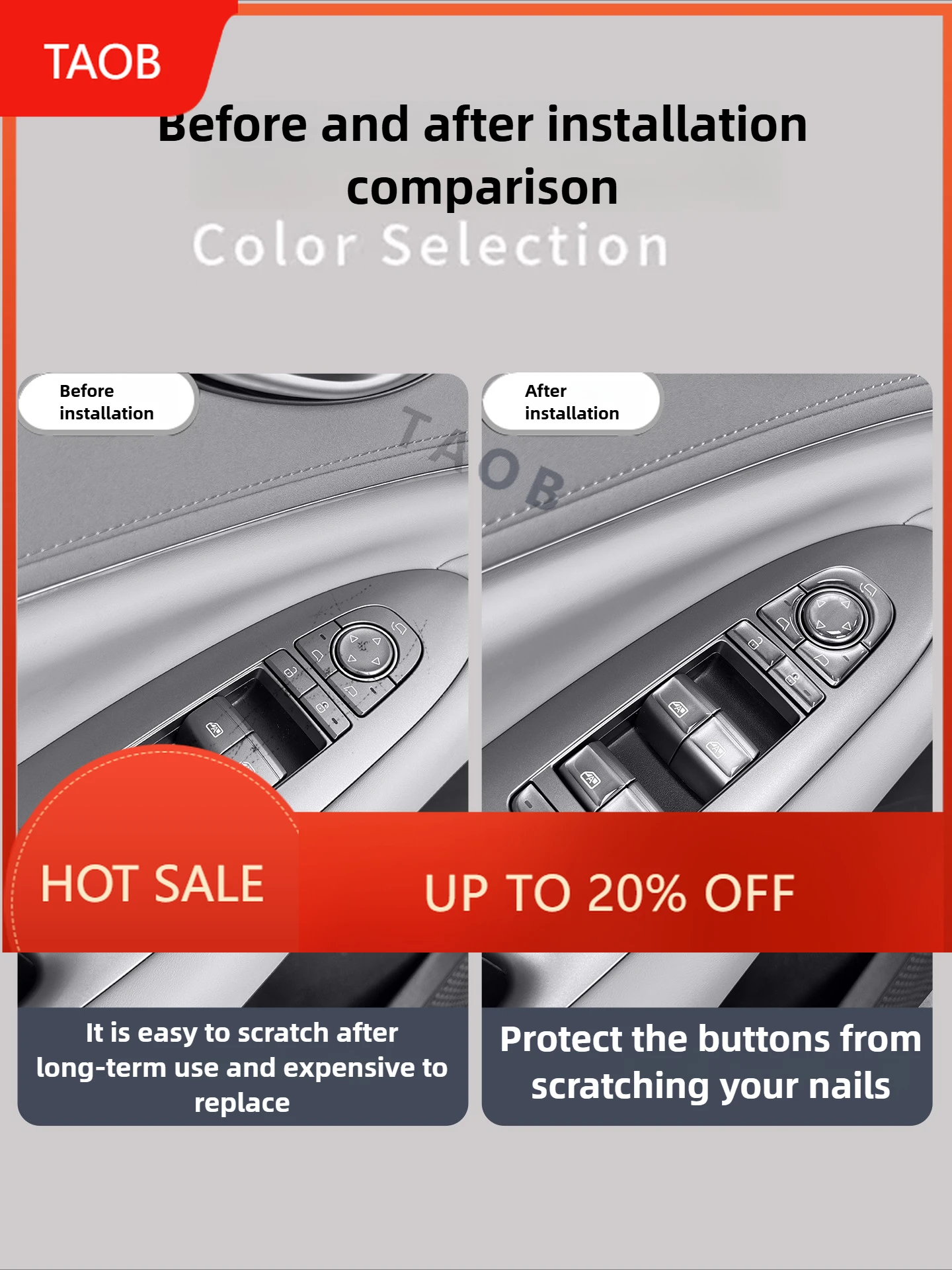For BYD Sealion 7 EV/DMi Smart Driving Edition 15Pcs Car Door Window Lifting Panel Glue-Drop Button Sticker Protection Patch