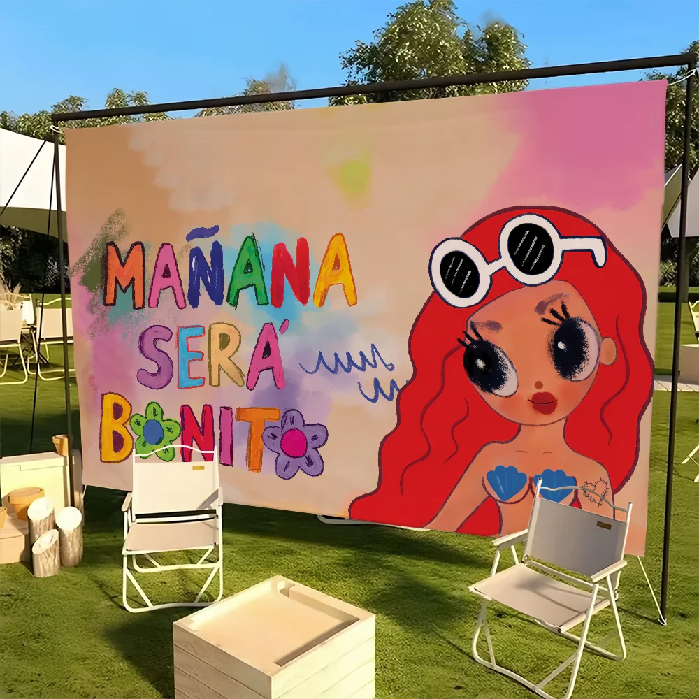 K-Karol flag For Singer Picnic Bonit Party Art Sera M-Manana Home G Decoration Funny Outdoor Camping Banner