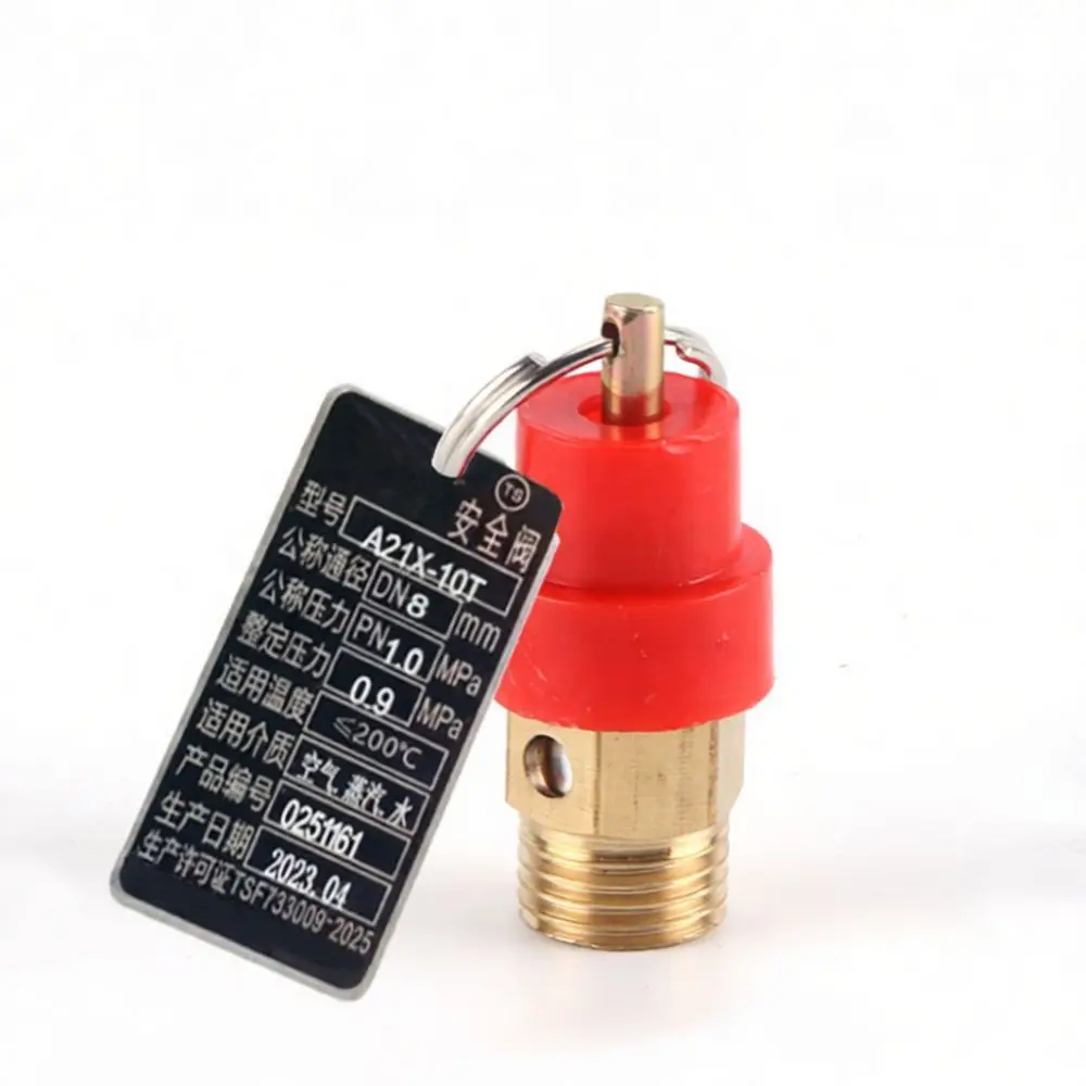 Automatic Safety Relief Valve Brass Compressor Pressure Control Switch Spring Loaded Exhaust For Air Tank System