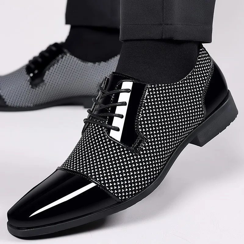 Men Dress Shoes For Men 2026 Spring Autumn Fashion Formal Suit Shoes Man Brand Leather Wedding Party Style Men Shoes