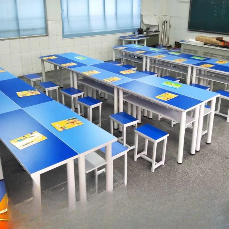 Desks and chairs combination training tutoring class Kindergarten children and primary school students learn double set