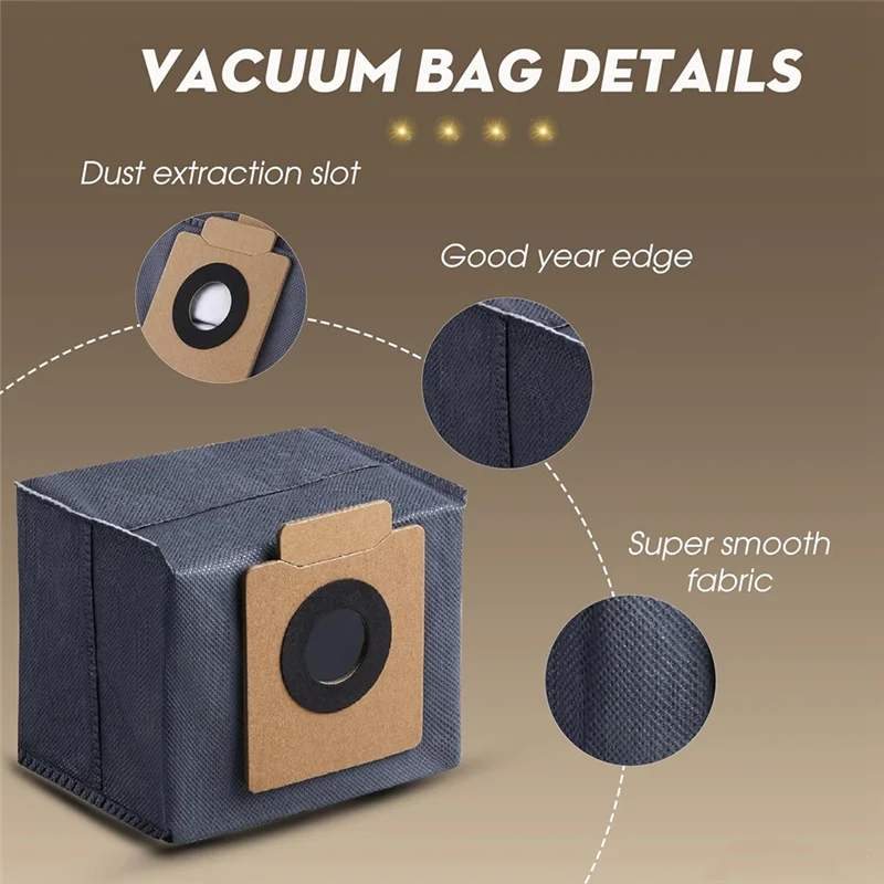 BAAO-15PCS acessórios de substituição para eufy x10 pro omni aspirador acessório rolo escova lateral filtro mop almofadas sacos pó