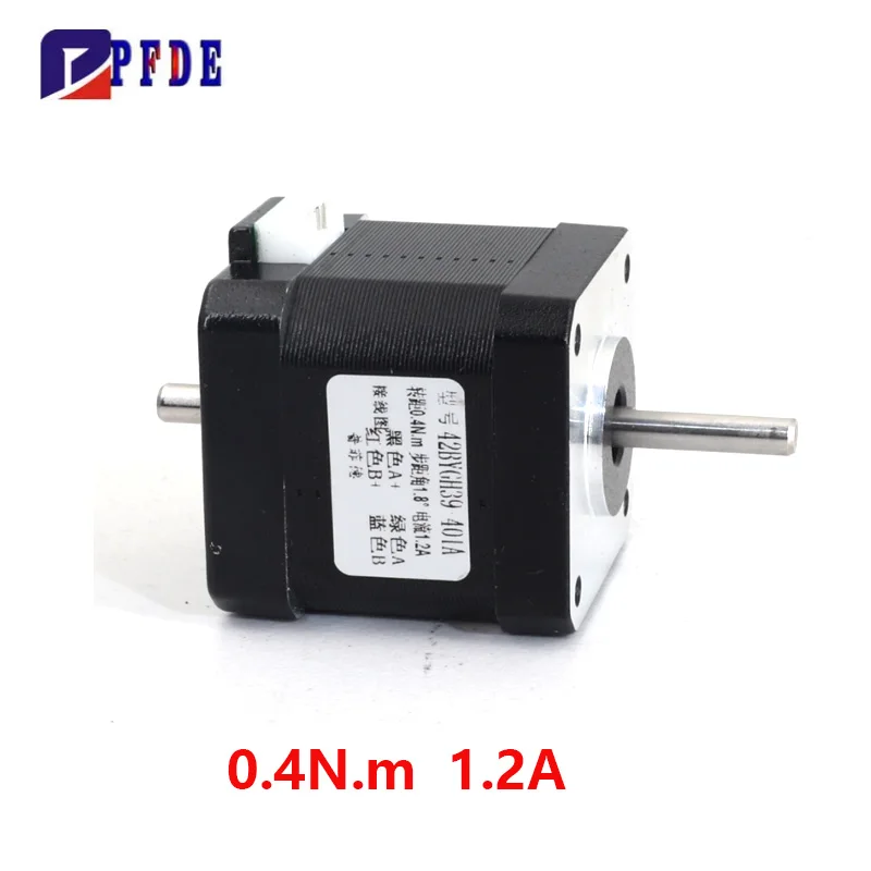 Double Shaft Nema 17 Stepper Motor 0.28N 0.4N 0.55N 0.7N 1.5A 4-lead Electric Equipment 3D Printer CNC Engraving Milling Machine