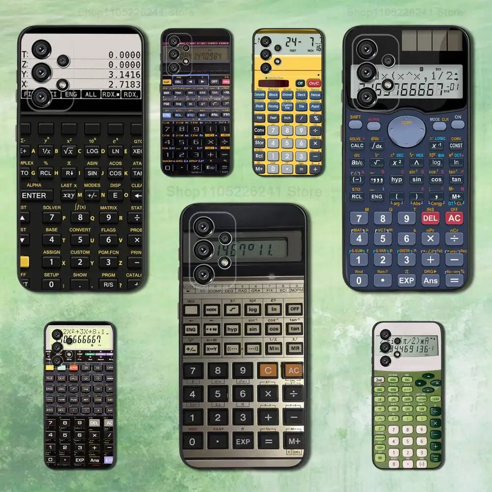 

Printed Art Calculator For Samsung Galaxy A73,31,32,72,41,53,52,71,22,5G,Note,J7,8,9 Soft Black Silicone Phone Case
