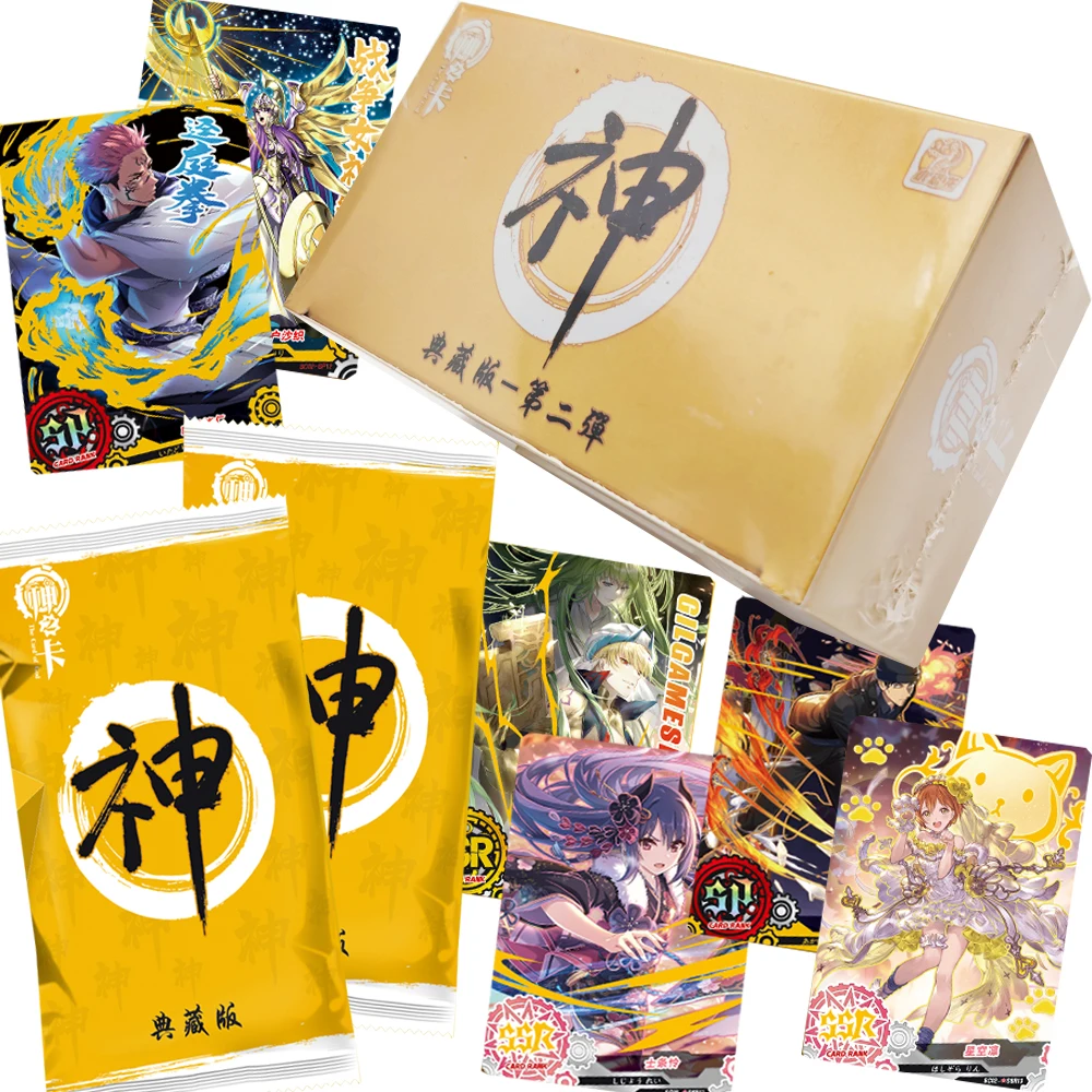 

Japanese Anime The Card of God Collection Cards for Boys Girls Gorgeous Visual Design Character Portrait Cards Booster Box Gift