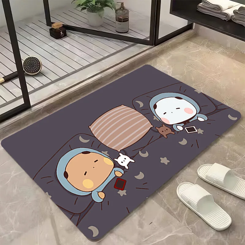 Bubu Dudu Floor Mat Bathroom Carpet Bath Mats Cute Rug Home Living Room Doormat Entrance Door Carpets Rugs Foot Kitchen Prayer