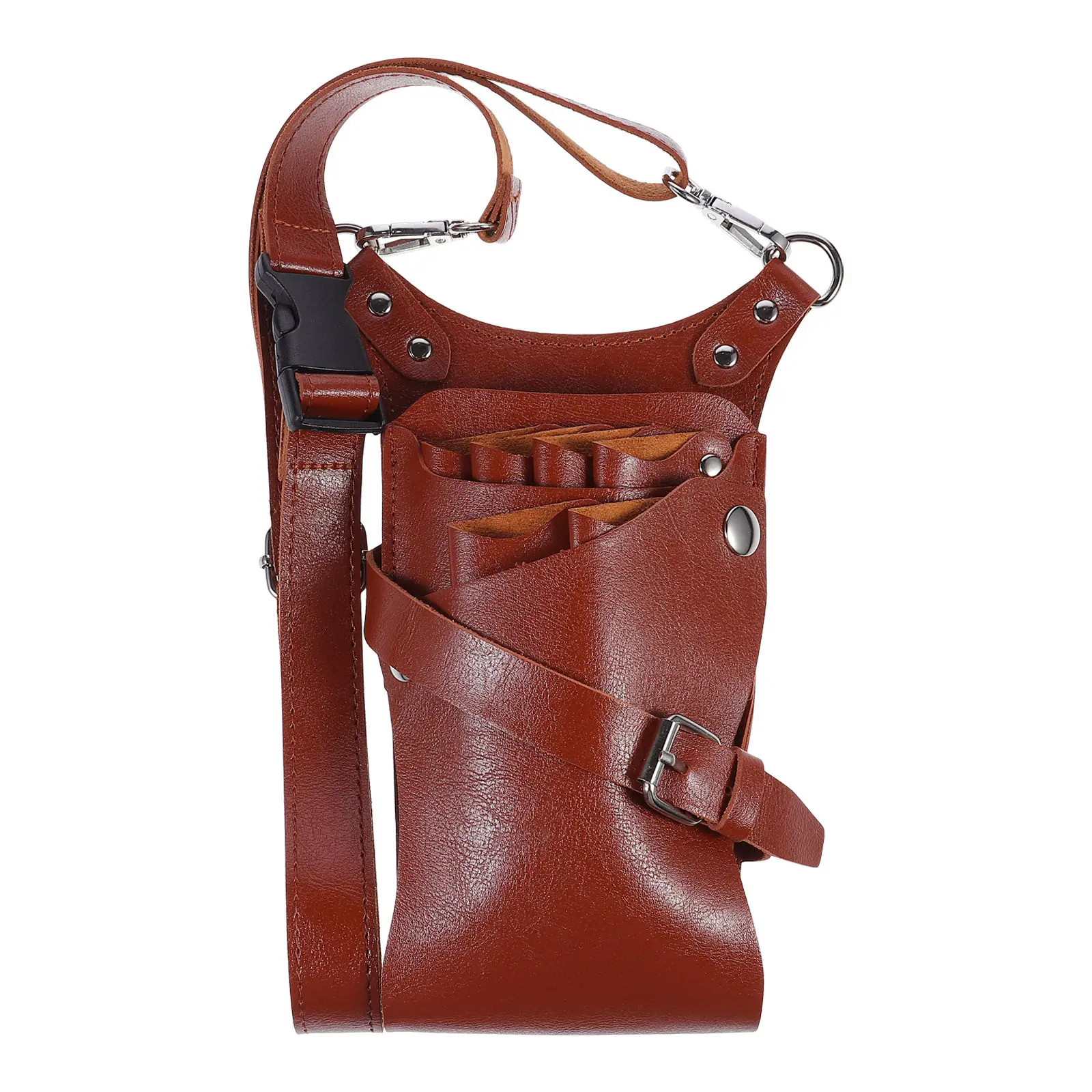 

Чехол для парикмахерских ножниц с поясной сумкой, компактный держатель для инструментов, портативный кейс для салонных принадлежностей, для инструментов для стрижки