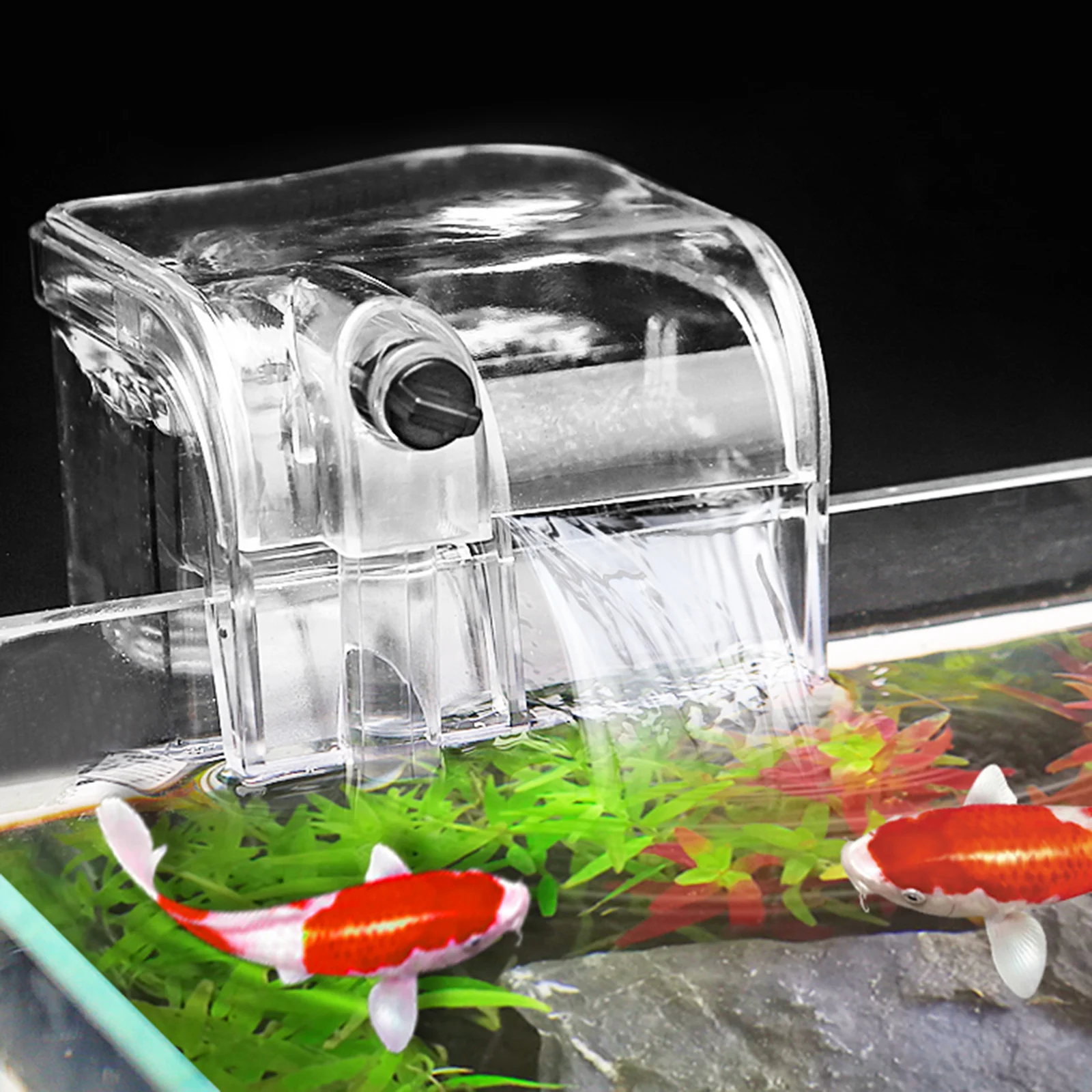 

1 set 1 Set Fish Tank Waterfall Filter Wall-Mounted 30-50Cm Silent Aquarium Filter External Water Pump Mute Filtration System