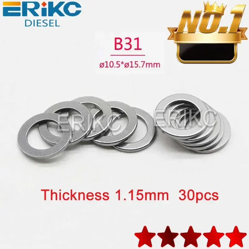 

B31 Common Rail Injector Adjustment Washers Shims Size 1.15-1.34MM For Bosch Injection Nozzle Repair Kit Gasket