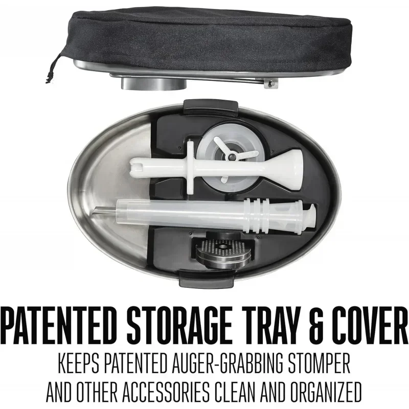 مفرمة لحم كهربائية من سلسلة D2BWeston Pro، درجة تجارية، 1120 واط، 1.5 حصان، 14 رطل. في الدقيقة، ستانلس ستيل (10-2201-واط)