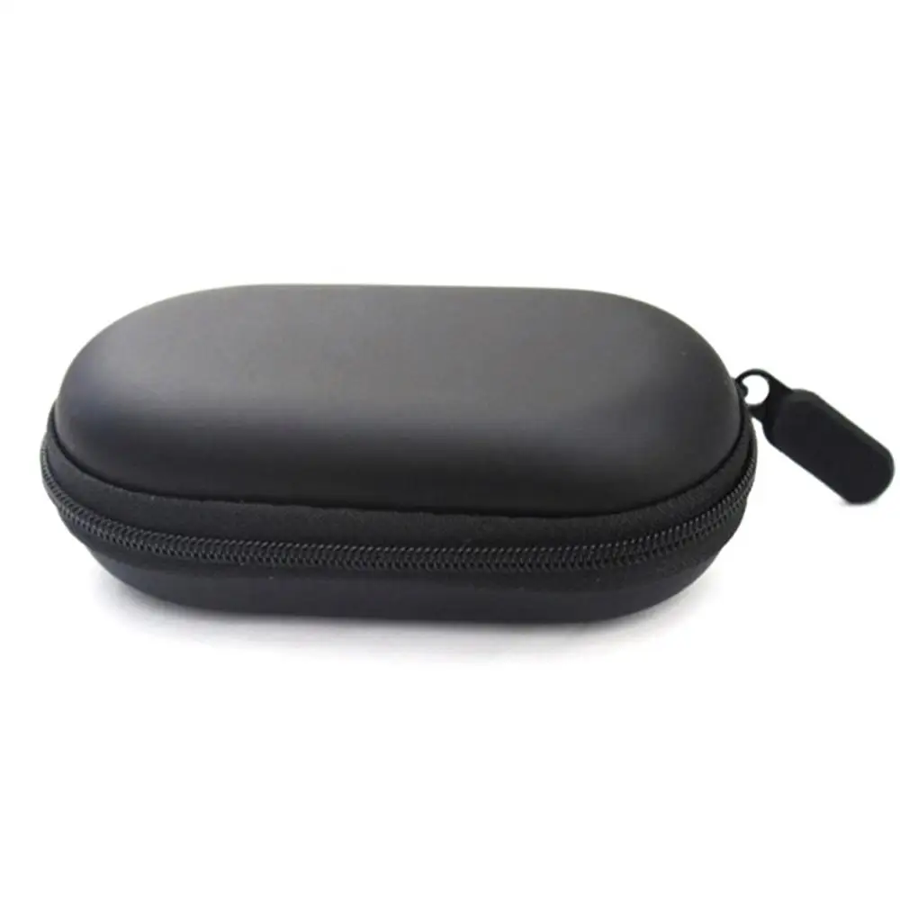 Nuovo stile ovale EVA Custodia per cuffie rigida per auricolari in-ear Custodie portaoggetti Scatola nera Accessori per cuffie