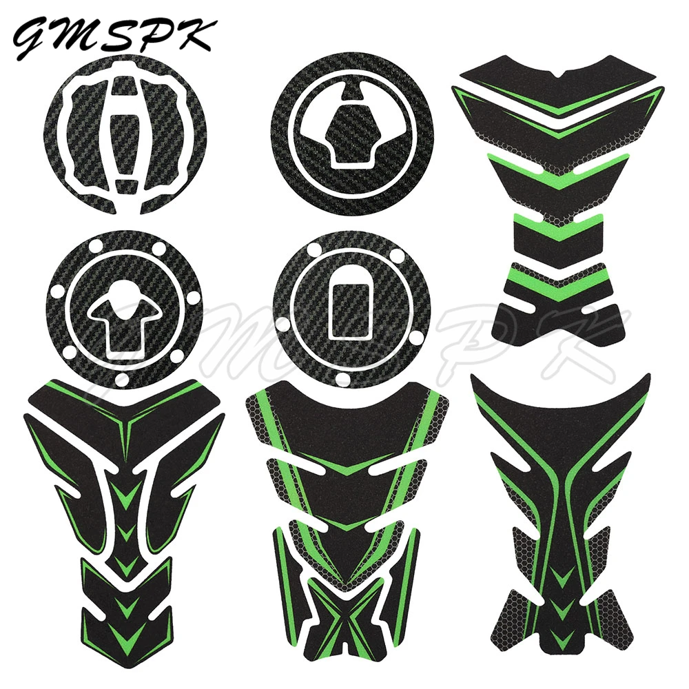 Motorcycle Fuel Oil Cap Tank Pad Protector Stickers Fit for Kawasaki Versys650 NINJA Z1000 Z900 Z750 ZXR ZZR 250 400 ZX6R ZX10R