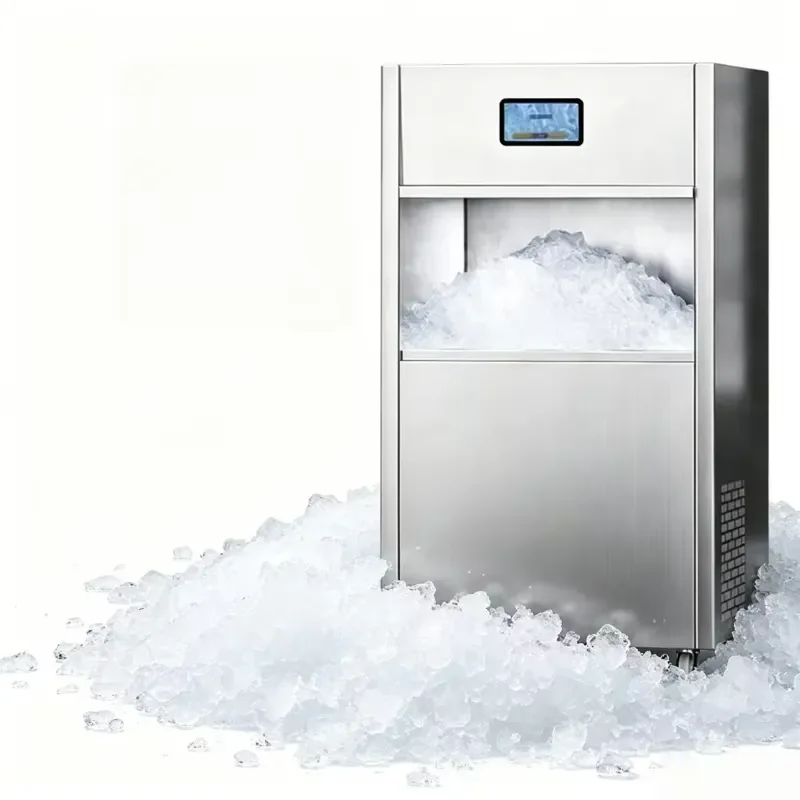 Fully Automatic Commercial Pellet Ice Machine/restaurant Seafood Crushing Machine/laboratory Snowflake Ice Machine