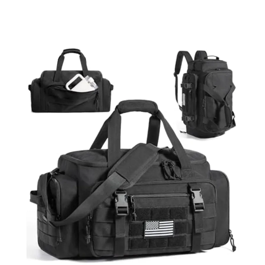 4-IN-1 Gym Bag for Women Men TSA Lightweight Duffle Bag for Travel with Shoe Compartment and Wet Pocket 22L/30L/38L Tactical Ba