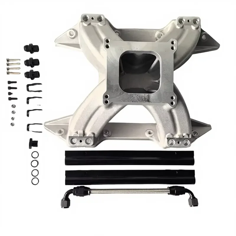 HiRise RPM Satin Aluminum Single Plane EFI Intake Manifold for Chrysler Big Block Mopar 440