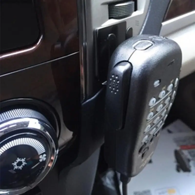 Q5WA Microfono a mano in metallo Microfono staffa piattaforma per auto anti-resistenza esistente