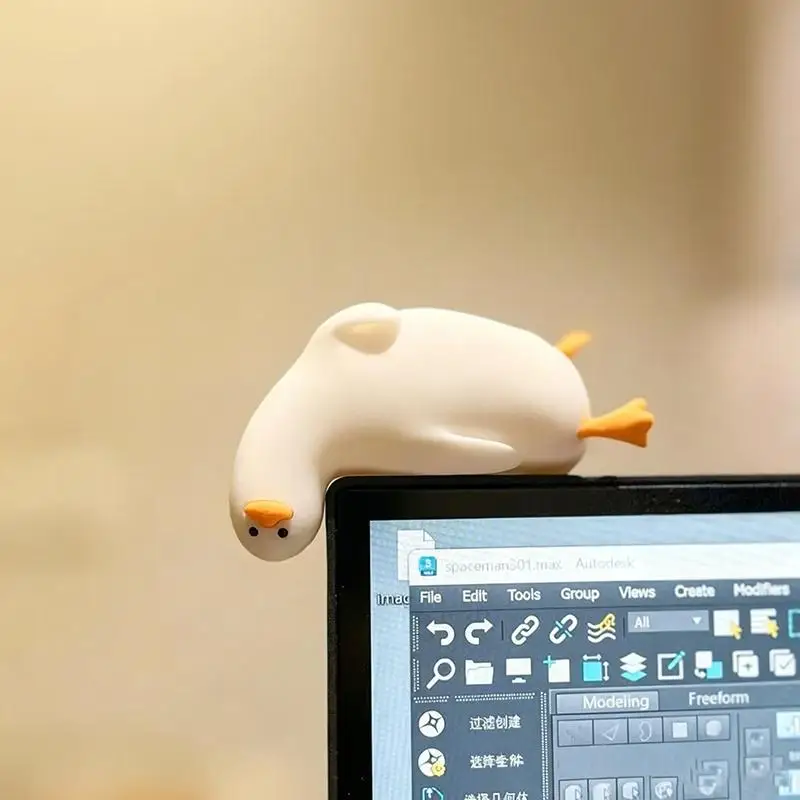 Cute Duck Bookend Book Holder Decorative Bookends For Heavy Books Anti Slip Book Stopper For Home Office Desk