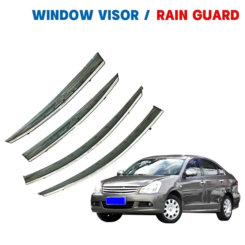 Premium Direct Fit Easy Installation Window Visor Wind Deflector Rain Guard For 2006-2011 Nissan Sylphy A60 Dongfeng Scenic