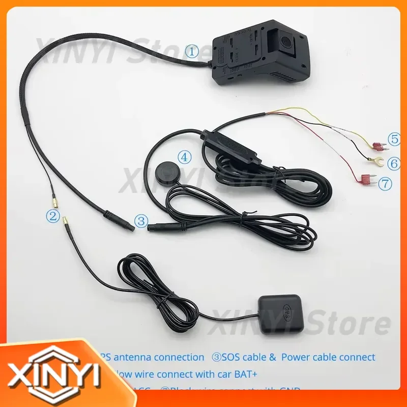 for 4G Hidden Car Dash Cam FHD 1080P Video Recorder IR Night Vision GPS Logger Dual Camera WiFi Live Streaming Taxi DVR
