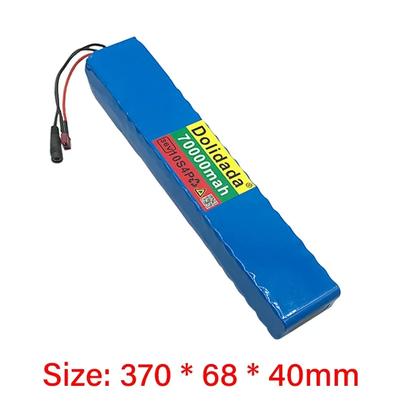 70000mah 36V 10S4P 70Ah 600W 18650 Li-ion Rechargeable Battery Pack for Electric Bike Electric Scooter Electric Tool with 20ABMS