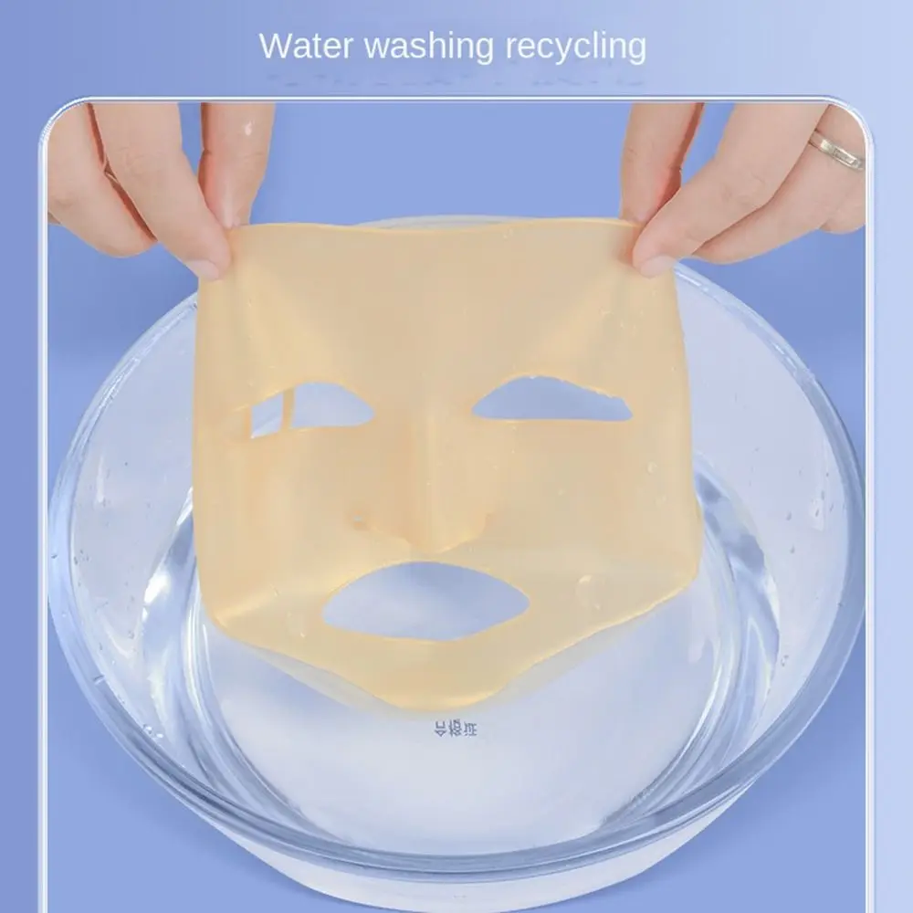 Ferramenta de cuidados com a pele pendurado orelha fixa reutilizável 3d silicone máscara facial titular máscaras faciais capa gel folha máscara máscaras titular