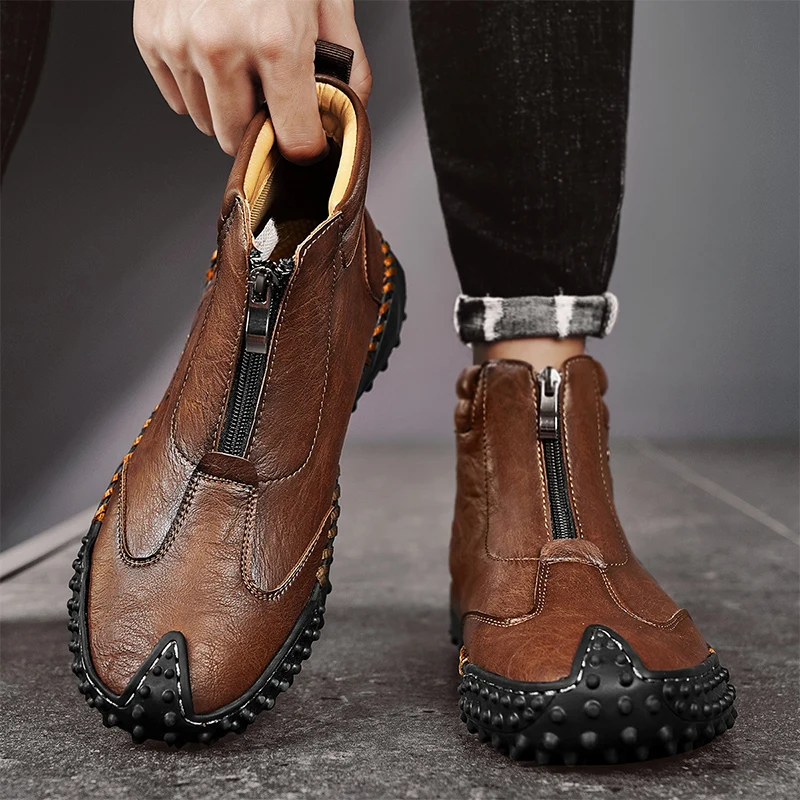 

2025 New Arrival Plus Size Men's Outdoor Hiking Boots Anti-Slip, Wear-Resistant, Comfortable Walking Casual Shoes