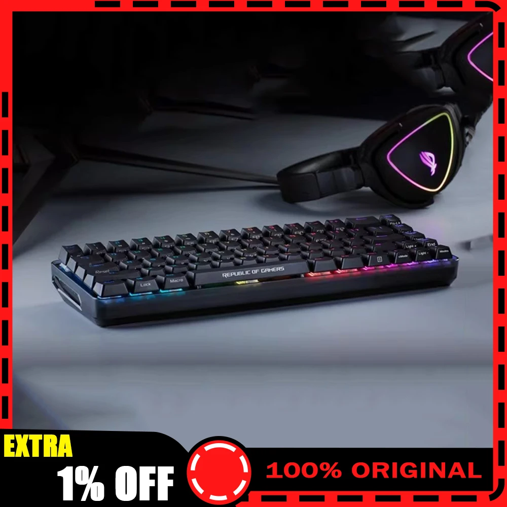 

ROG Falchion Mechanical Keyboard Small Keyboard Layout Smart Bar Touch Bar Low Delay Keyboard RGB Hot Swap Pc Accessories