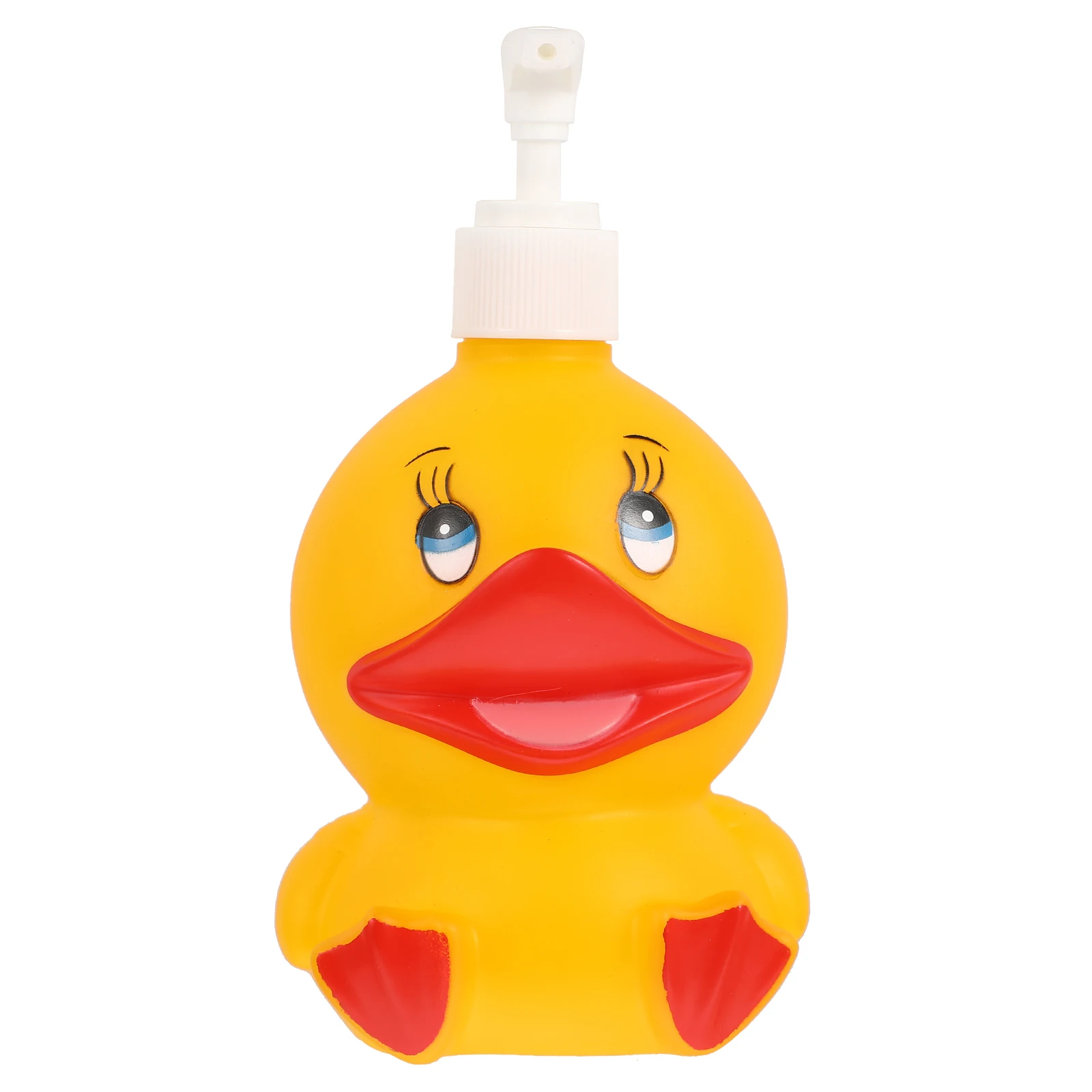 

Foam Pump Travel Lotion Containers Refillable Dispenser Yellow Vinyl Duck Shape Portable Storage Shampoo Body Wash Hand